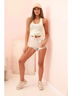 Dámská tílko z bavlny s kulatým výstřihem jablečná Dámská tílko z bavlny s kulatým výstřihem jablečná