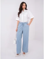 Kalhoty D80038BB62627L220 světle modré