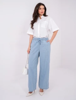 Kalhoty D80038BB62627L220 světle modré