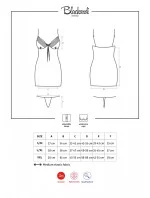 Košilka Blackardi chemise XXL - Obsessive