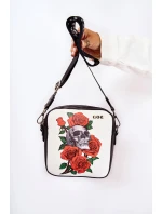 Kožená taška Messenger Ve vzoru GOE ZNJ012 Černobílá