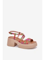 Dámské kožené sandály Maciejka 06990-39 Multikolor
