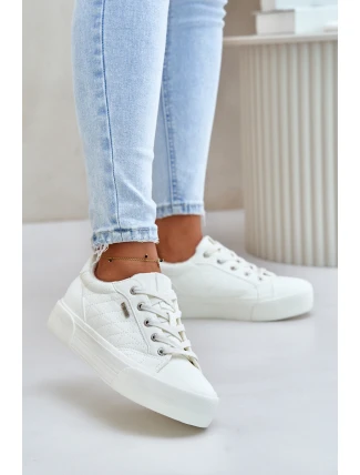 Dámské Tenisky Na Platformě Zateplené Big Star OO274A464 Bílé