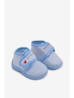 Dětské bačkory na suchý zip s proužky – světle růžové Lavelle Dětské bačkory na suchý zip s proužky – světle růžové Lavelle