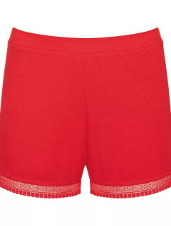 Dámské šortky GO Ribbed Short - CAMPARI - červené 0024 - SLOGGI