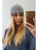 Fleecová čepice Zoja K306 šedá+modrá Fleecová čepice Zoja K306 šedá+modrá