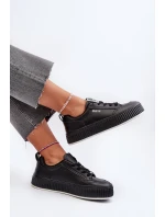 Dámské tenisky na platformě Big Star NN274255 černé Dámské tenisky na platformě Big Star NN274255 černé