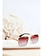 Dámské sluneční brýle UV400 Zlatohnědé