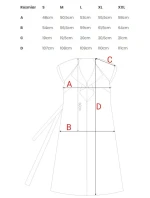 S411 Šaty bez rukávů s volánkovým výstřihem - zelené