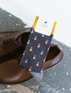 Kravaty ponožky 051-136 Dark Grey - Více