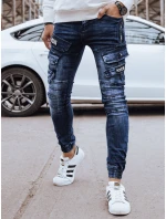 Pánské džínové bojové kalhoty modré FashionStreet UX4329