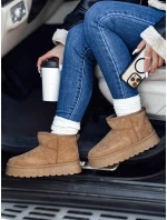 Dámské sněhule na platformě béžové FashionStreet ZY1066