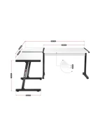 Herní stůl Huzaro Hero 6.0 White Herní stůl Huzaro Hero 6.0 White