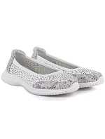 Dámská kožená otevřená bílá obuv S.Barski 7036