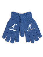 Chlapecké pětiprsté rukavice Yoclub RED-0012C-AA5A-014 Blue
