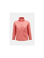 Peak Performance W Fleece Snap T mikina růžová