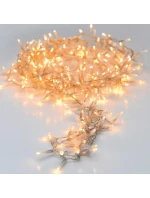 VÁNOČNÍ STROM SVĚTLA SVĚTELNÝ ŘETĚZ 480 VEDL TEPLÉ BÍLÉ TRANSPARENTNÍ DRÁT
