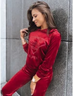 Bordó dámská souprava Vogue Velour FashionStreet AY0875
