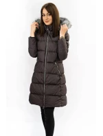 Dámská prošívaná zimní bunda v lilkové barvě (7701) Dámská prošívaná zimní bunda v lilkové barvě (7701)