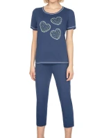 Dámské pyžamo 667 dark blue plus - REGINA Dámské pyžamo 667 dark blue plus - REGINA