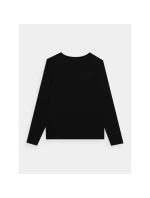 Dámské oversize hladké tričko s dlouhým rukávem 4F 4FWMM00TLONF431-20S