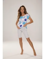 Pyžamo De Lafense 861 Amelia kr/r M-2XL Pyžamo De Lafense 861 Amelia kr/r M-2XL