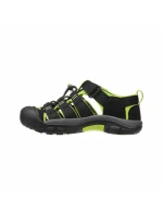 Keen Newport H2 Black/Lime green dětské trekové sandály na léto (1009942)