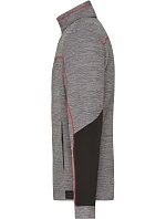 Daiber JN 1818 Pánská pletená fleecová bunda 02.1818 carbon melange/black/red Daiber JN 1818 Pánská pletená fleecová bunda 02.1818 carbon melange/black/red