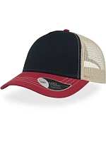 Atlantis Headwear Rapper Canvas 5 panelová síťovaná kšiltovka "Rapper Canvas" 33.6060 navy/burgundy/beige Atlantis Headwear Rapper Canvas 5 panelová síťovaná kšiltovka "Rapper Canvas" 33.6060 navy/burgundy/beige