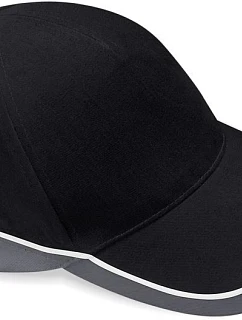Beechfield B 171 5 panelová týmová závodní kšiltovka 53.0171 black/graphite grey/white