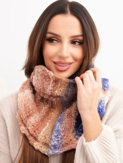 Komin dámský vlněný měkký šál golf zimní KN21 fialový