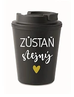 HRNEK ZŮSTAŇ STEJNÝ - černý termohrnek 300 ml HRNEK ZŮSTAŇ STEJNÝ - černý termohrnek 300 ml