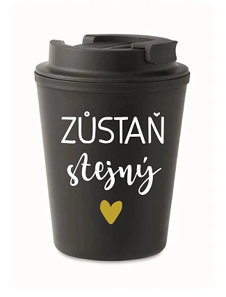 HRNEK ZŮSTAŇ STEJNÝ - černý termohrnek 300 ml HRNEK ZŮSTAŇ STEJNÝ - černý termohrnek 300 ml