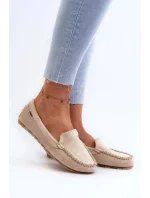 Dámské mokasíny DF937 Světle béžová - Step in style
