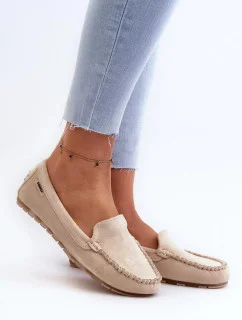 Dámské mokasíny DF937 Světle béžová - Step in style