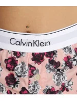 Dámské pyžamové kraťasy QS6080E 1F7 - meruňková/kytičky - Calvin Klein Dámské pyžamové kraťasy QS6080E 1F7 - meruňková/kytičky - Calvin Klein