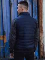 Pánská přechodná bunda prošívaná tmavě modrá FashionStreet TX4857