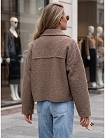 Krátký dámský kabát typu „baranek“ se zipem, Fango FashionStreet TY6060