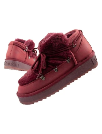 D.Franklin dámské sněhule zimní módní kožešina zateplené bordó dámské D.Franklin dámské sněhule zimní módní kožešina zateplené bordó dámské