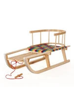 Sáňky GreenBlue GB138 s napařovaným sedákem a opěradlem