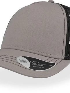 Atlantis Headwear Rapper Canvas 5 panelová síťovaná kšiltovka "Rapper Canvas" 33.6060 grey/black