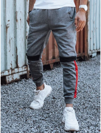 Pánské tepláky se stahovací šňůrkou antracitové UX4449