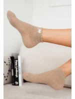 Milena ponožky 1115 Ažurové s mašlí pro ženy 37-41