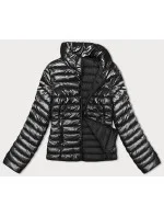 Černá prošívaná dámská bunda se stojáčkem (16M9110-392) Černá prošívaná dámská bunda se stojáčkem (16M9110-392)