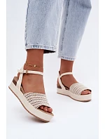 Dámské sandály na platformě Wrangler 20261076.99Q Světle béžové Dámské sandály na platformě Wrangler 20261076.99Q Světle béžové