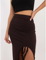 Skirt MI SD 20582 2.65 tmavě hnědá