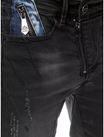 Černé pánské kalhoty Dstreet UX3800