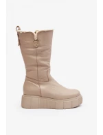 Kozačky na klínech  model 188530 Step in style