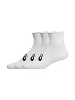 Asics Čtvrteční ponožky 3 páry bílé 3033C299 100