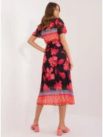 Šaty DHJ SK 11331 5.19 černá a červená